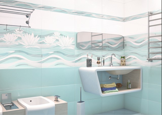 Плитка настенная Luster Aquamarine WT9LST16 249*500 (1,494 кв.м./12 шт)