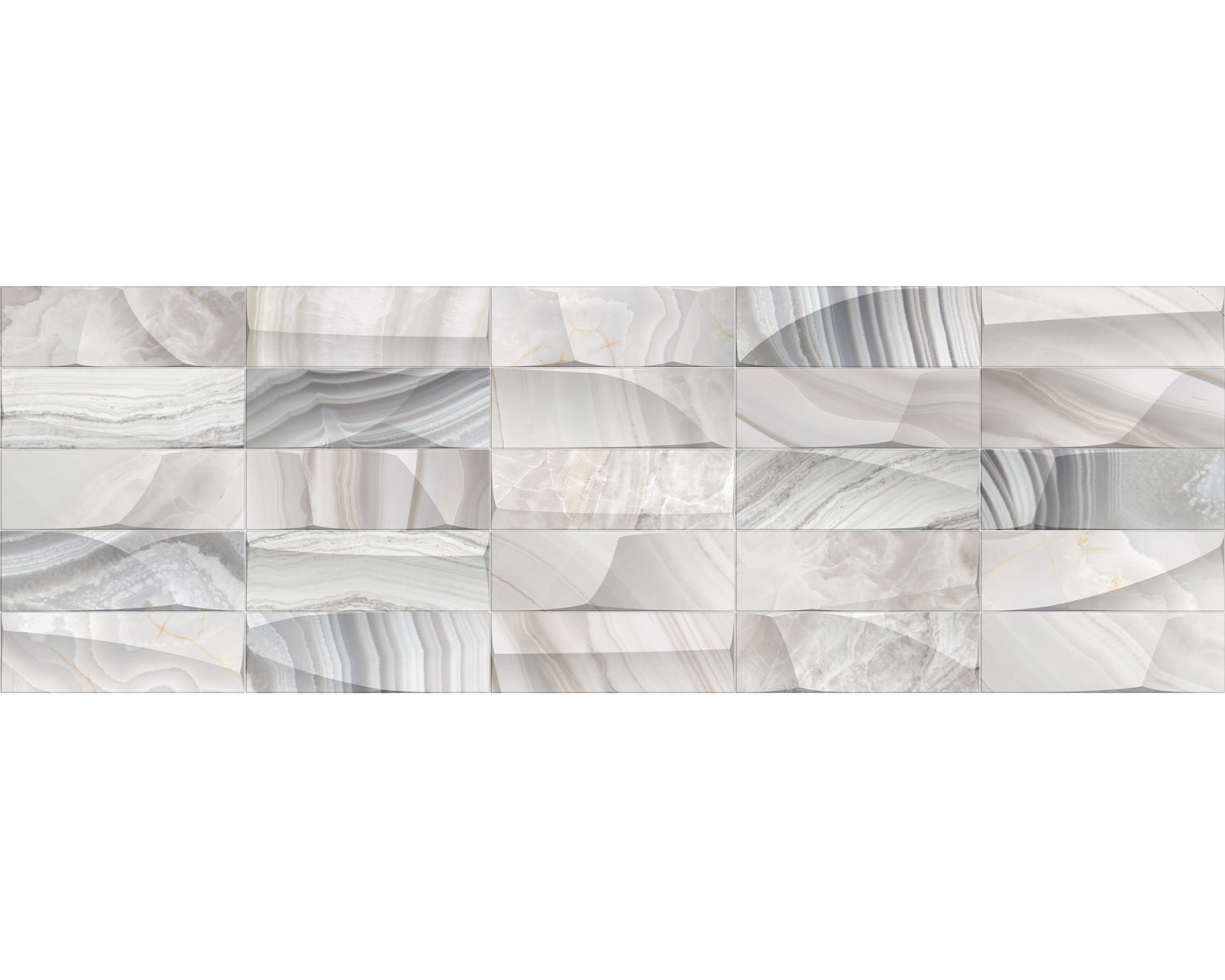 Плитка для стен «Риола» серая рельеф 246*740 Белгород